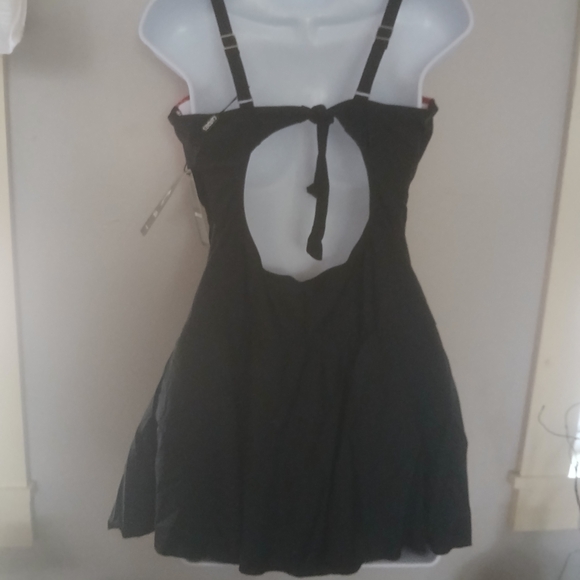 Candie's Red and Black Ombré One Piece Swimsuit - Picture 2 of 8